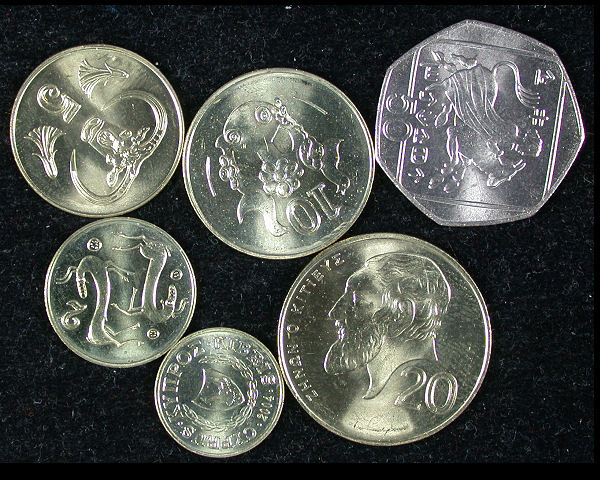 Cyprus Set of 6  Coins